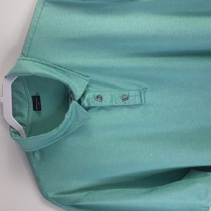 Short Par 4 Heathered Mint Polo Shirt Size XXL